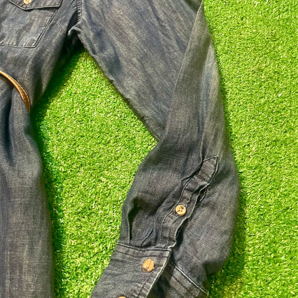Merona Dark Blue Denim Shirt Dress - Picture 5 of 5
